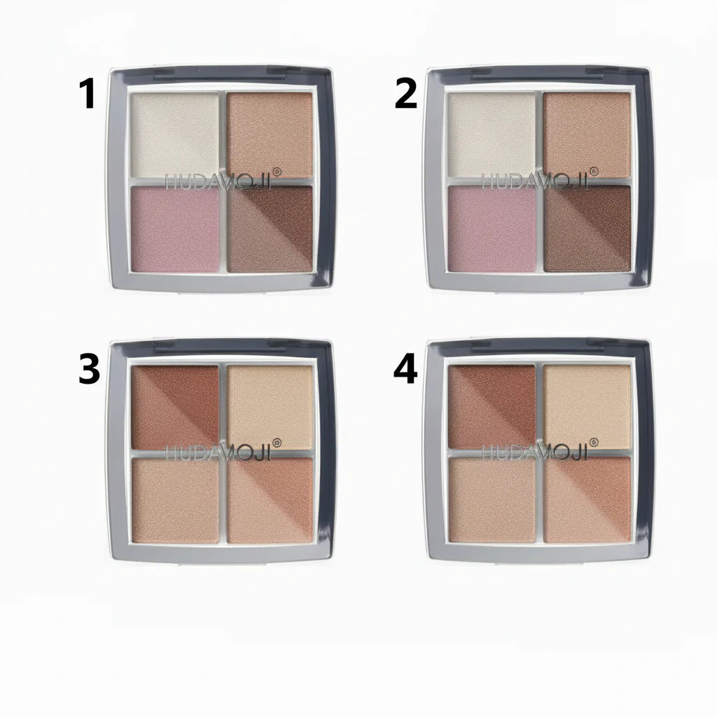 Hudamoji Lightweight Powder Texture Highlighter - 4 Colors
