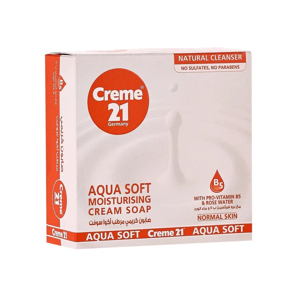Cream 21 Aqua Soft Moisturising Cream Soap - 125g