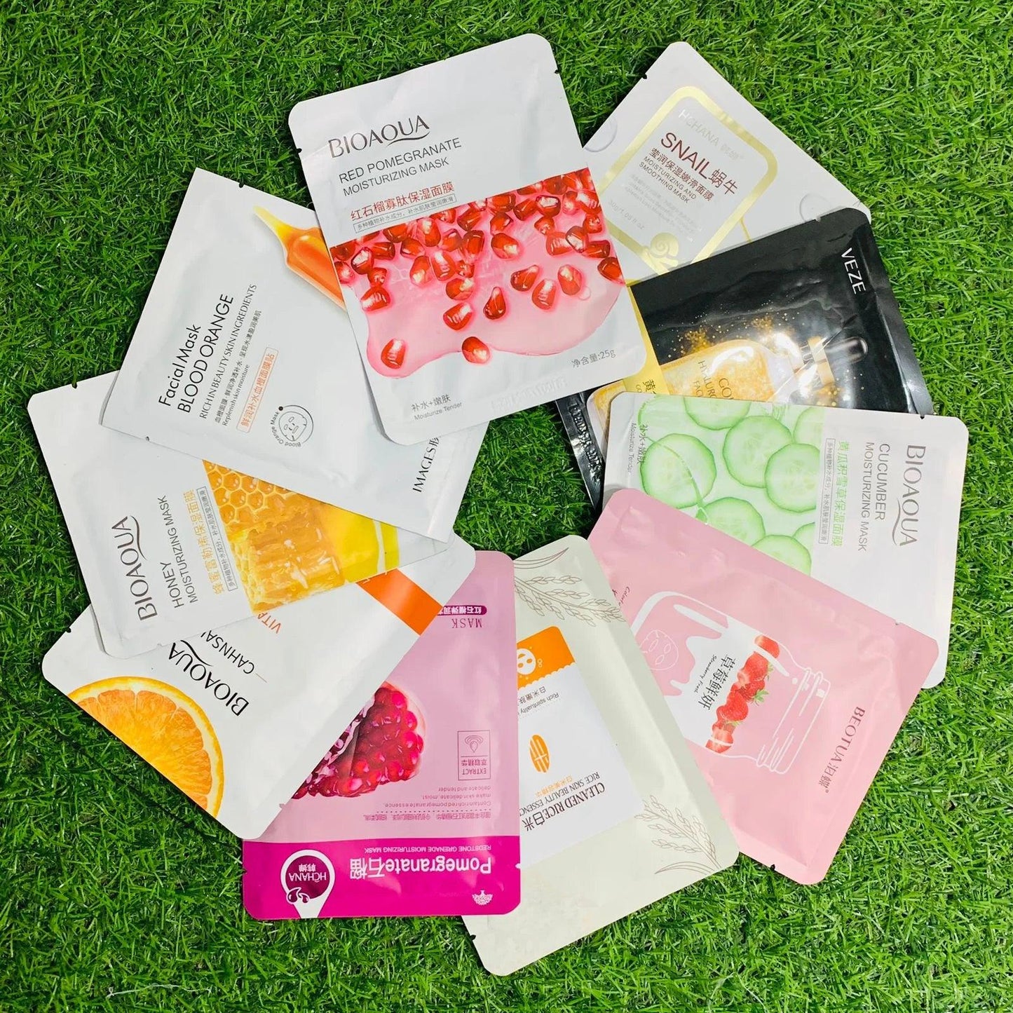 Moisturizing Face Sheet Masks - 10pcs | Premium Skincare & Beauty Products in Pakistan