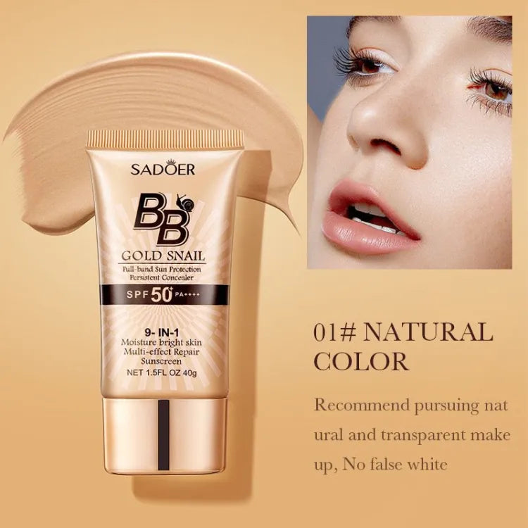 Sadoer Gold Snail Sunscreen BB Cream | Premium Skincare & Beauty Products in Pakistan