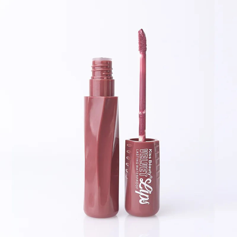 Kiss Beauty Velvet Long Lasting  Waterproof Lipgloss