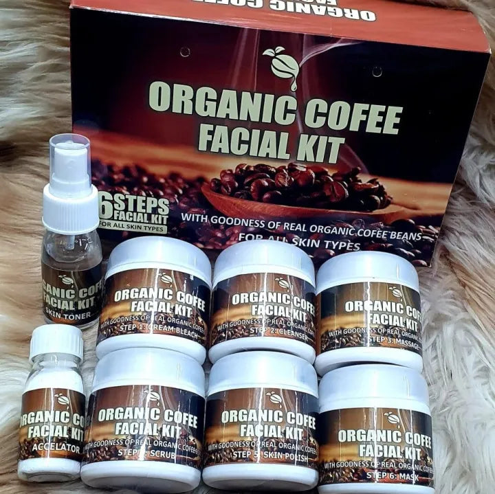 Organic Coffee Skin Whitening Facial kit Pack Of 6 | Premium Skincare & Beauty Products in Pakistan