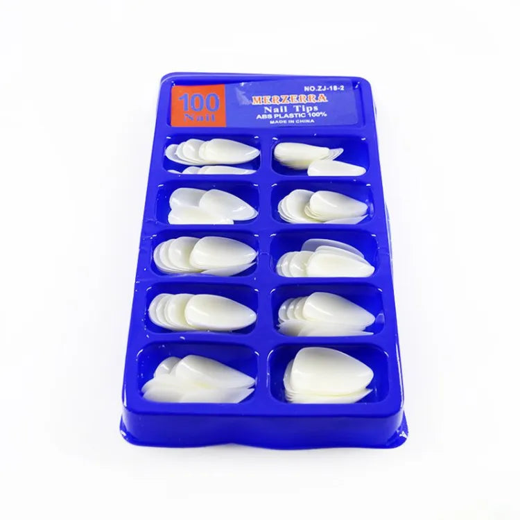 100-Pcs Natural Transparent Artificial Nails