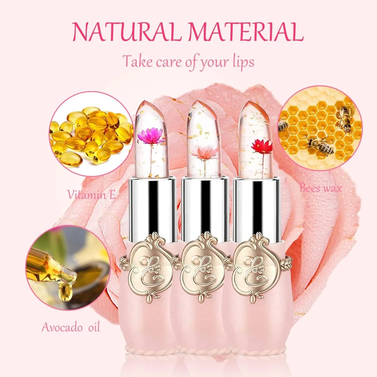 Crystal Flower Jelly Lipstick - Each