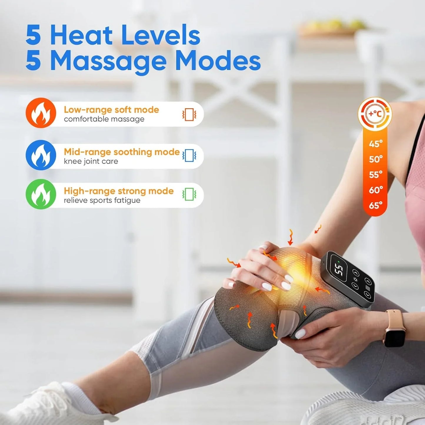 Heated Knee & Leg Vibration Massager