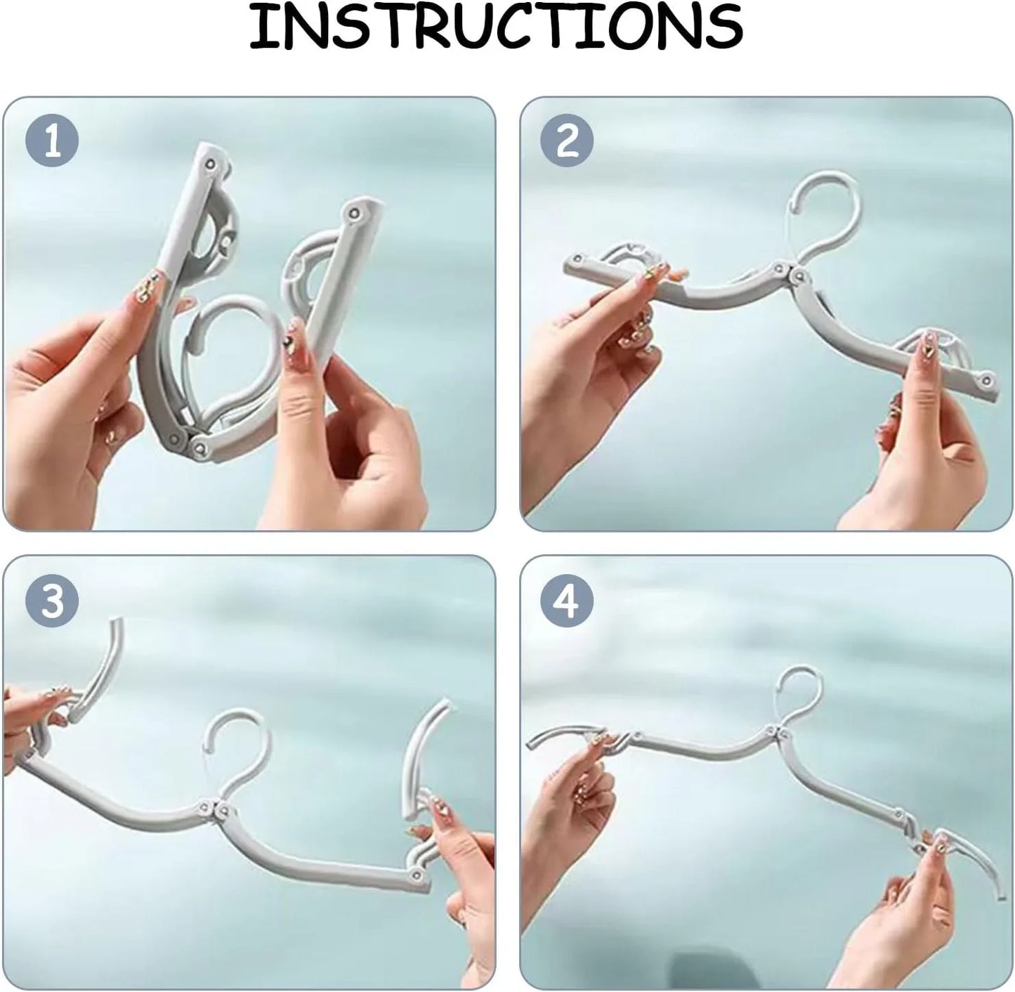 Travel Hangers - Cruise Ship Essentials Portable Folding Clothes Hangers