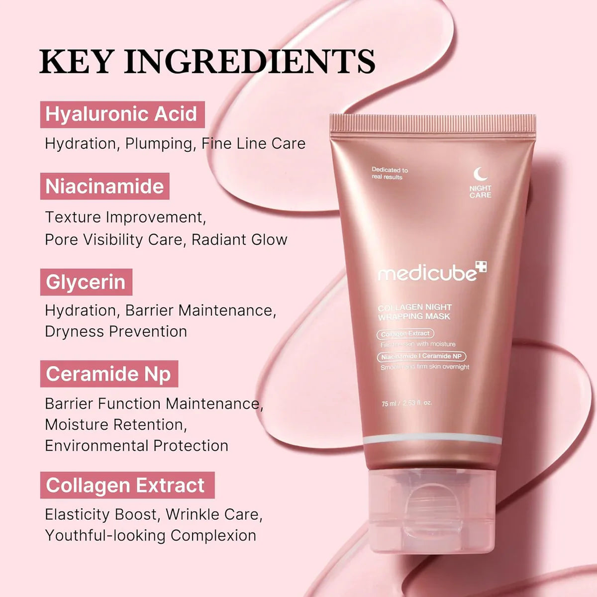 Medicube Collagen Night Wrapping Mask - 75ml - Made in Korea | Premium Skincare & Beauty Products in Pakistan