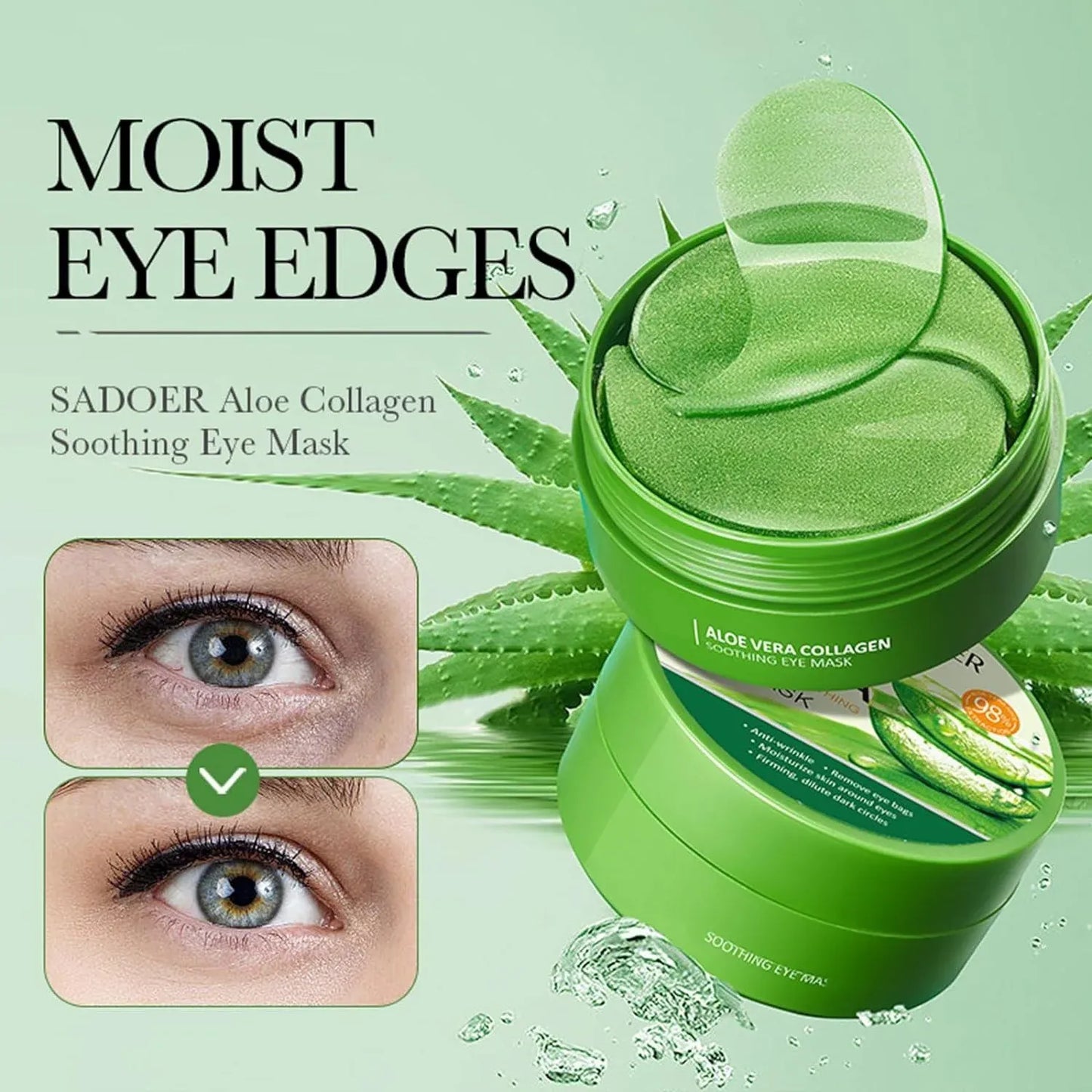 Sadoer Aloe Vera Eye Mask - 80g