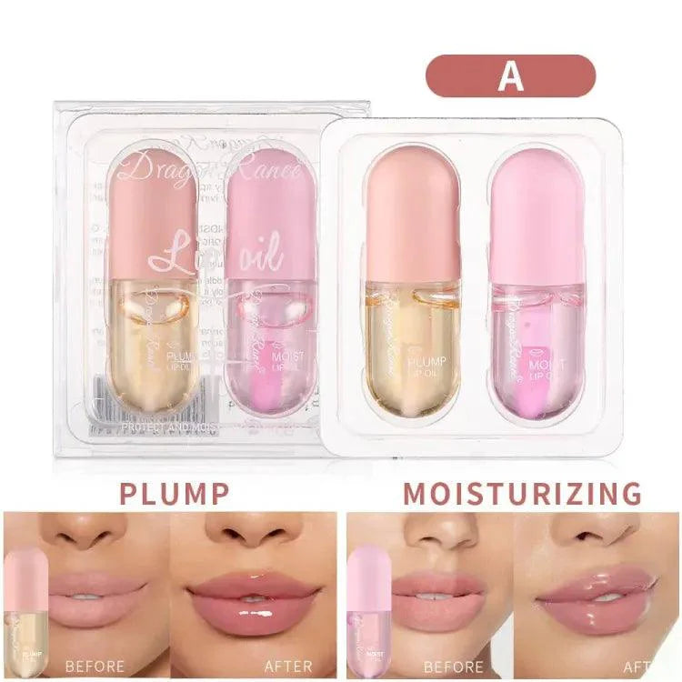 2 Pcs Instant Volumizing Lips Plumper Essential Oil