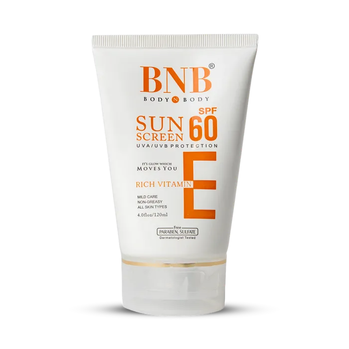 BNB Sun Screen (SPF 60) - 120ml | Premium Skincare & Beauty Products in Pakistan