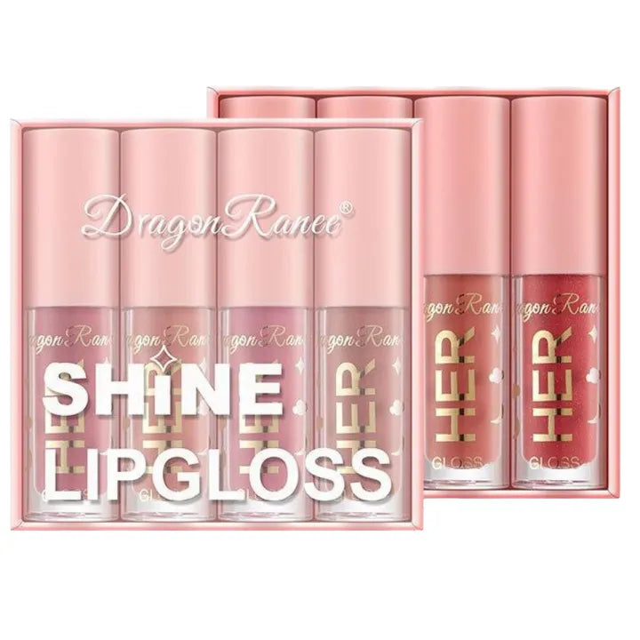 Dragon Ranee "Her Shine" Lipgloss – 4 Piece Set
