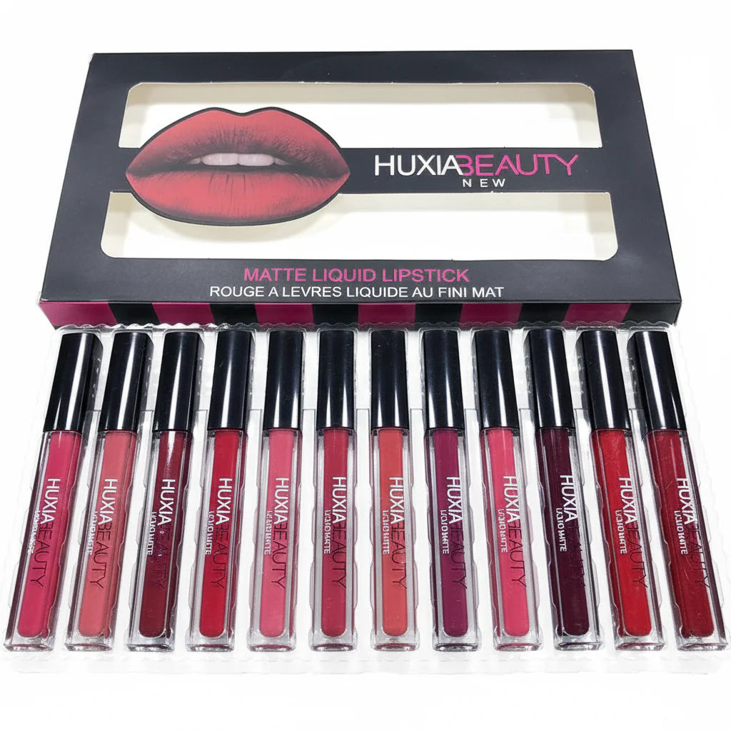 Huxia Beauty Matte Liquid Lipstick Pack of 12