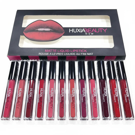 Huxia Beauty Matte Liquid Lipstick Pack of 12