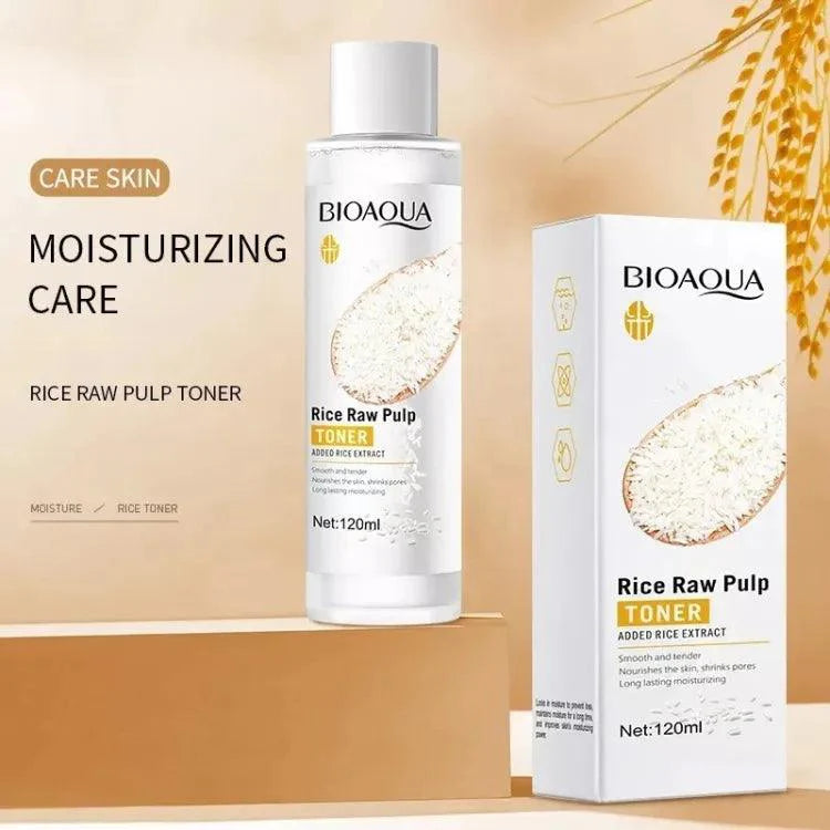 6 in 1 Bioaqua Rice Pulp Glow Moisturizing Skin Set | Premium Skincare & Beauty Products in Pakistan