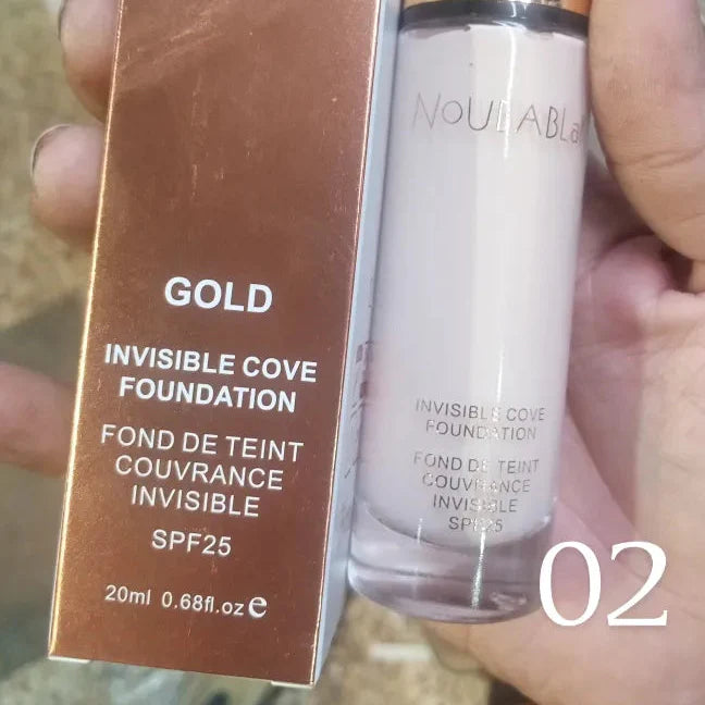 NoubaBlak Gold Invisible Cover Foundation SPF 25 – 20ml