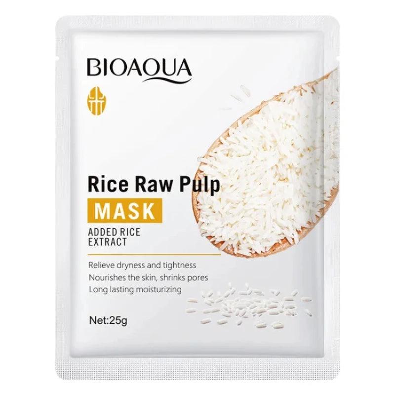 6 in 1 Bioaqua Rice Pulp Glow Moisturizing Skin Set | Premium Skincare & Beauty Products in Pakistan