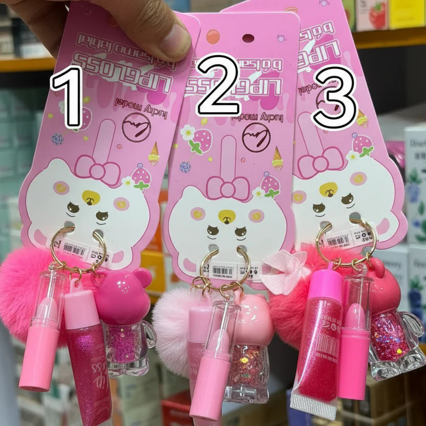 Lucky Model 3in1 Key Chain Lipgloss