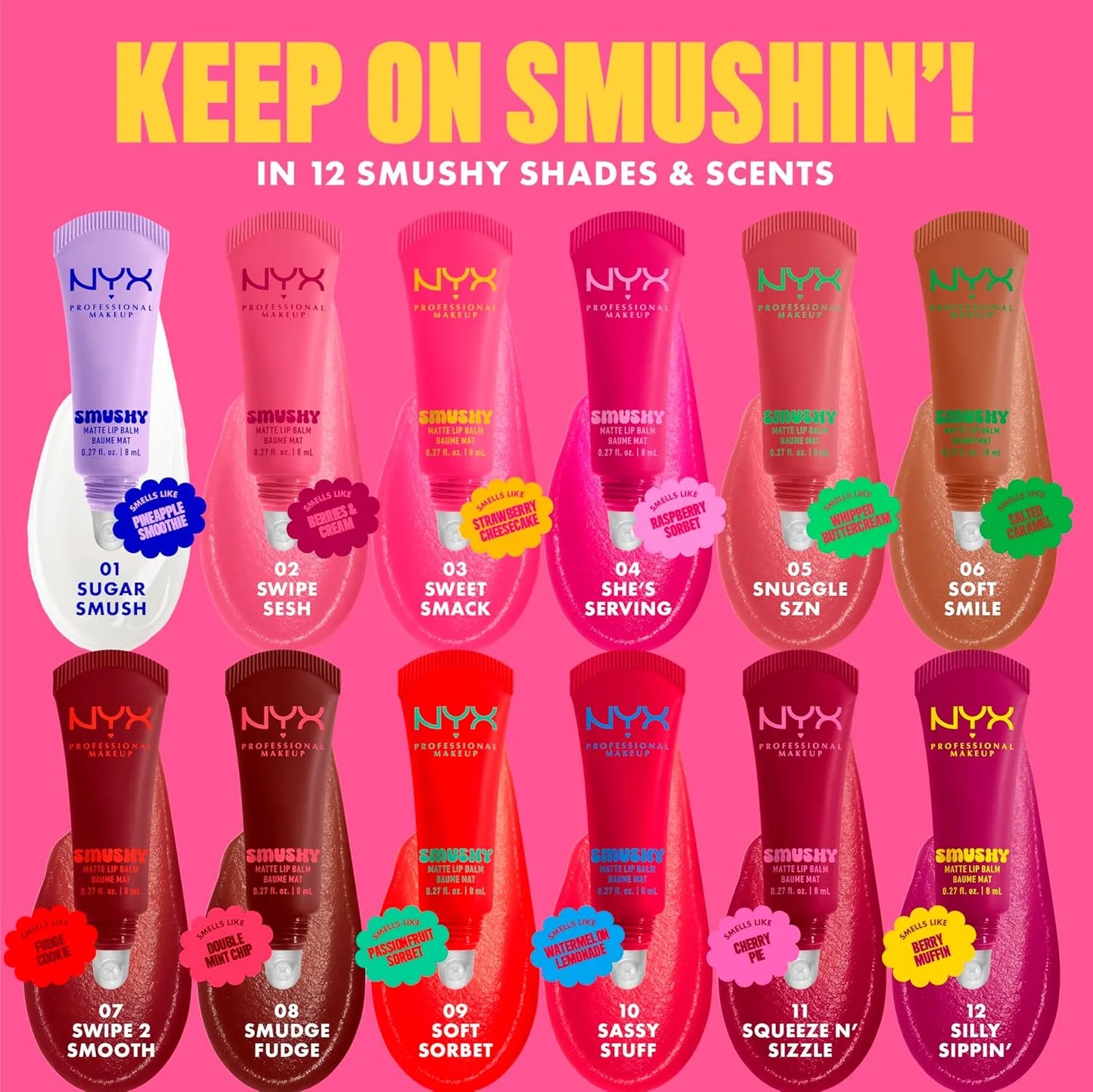 NYX Professional Makeup - Smushy Matte Lip Balm - 8ml