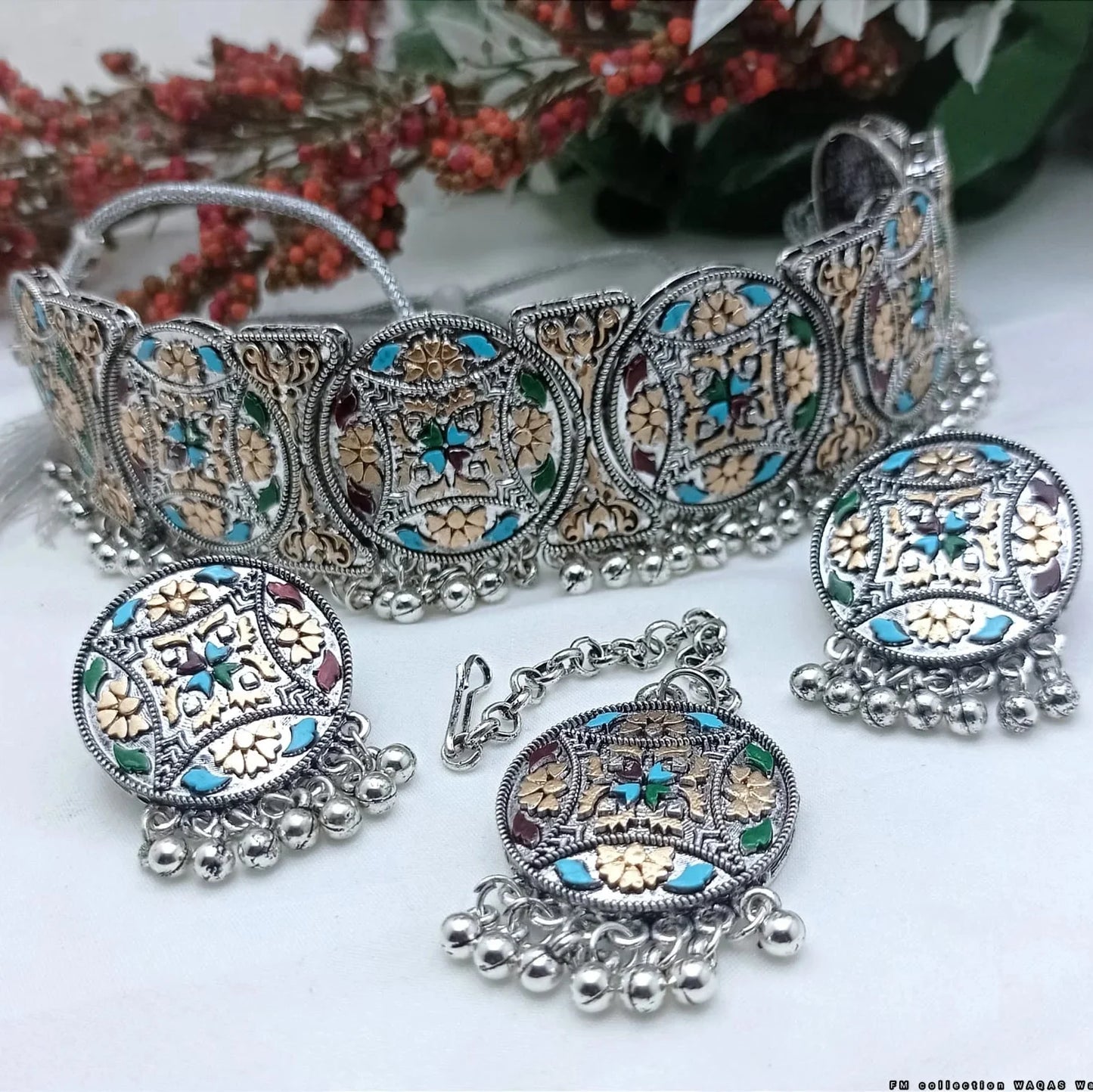 Turkish Choker Silver MT Set