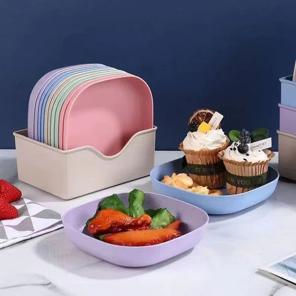Multi-Function Mini Square Plates Set