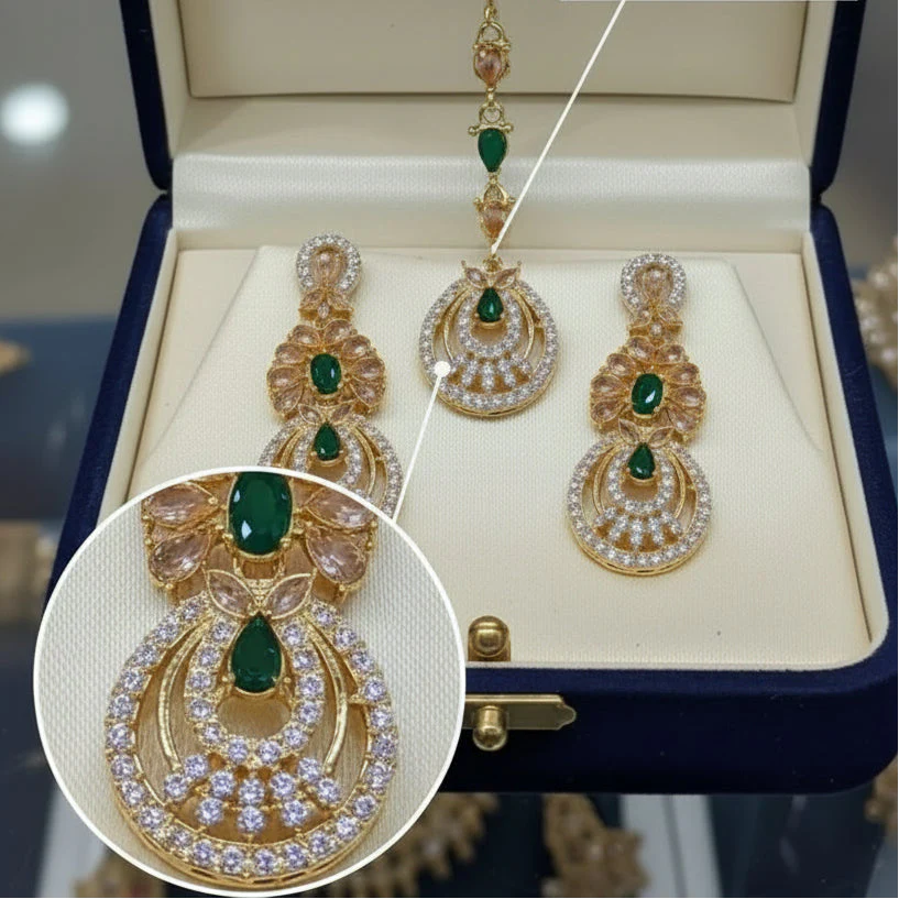 Zircon Tikka Earring