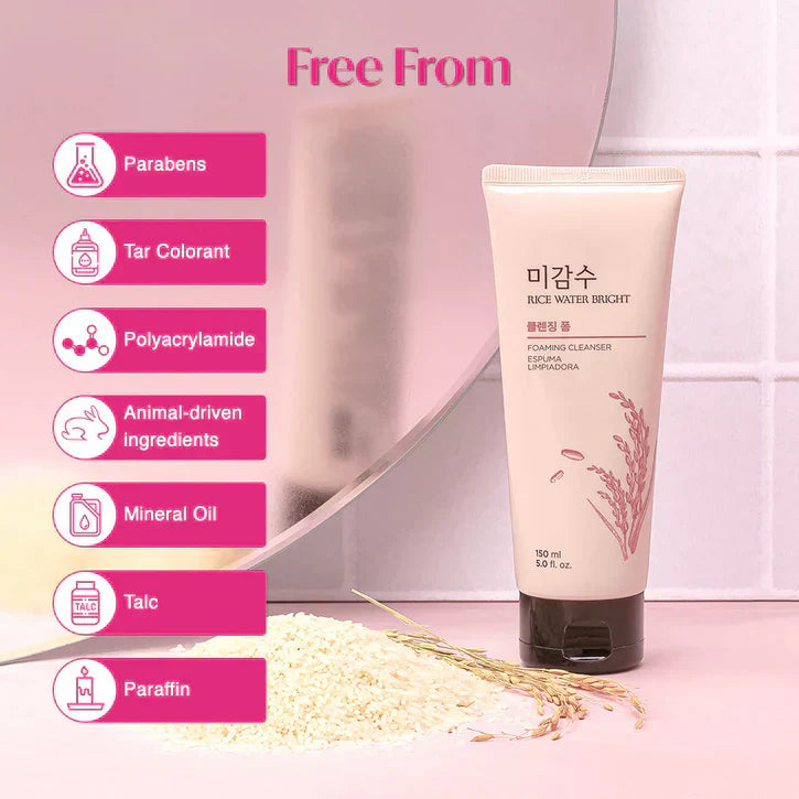 The Face Shop - Rice Water Bright Cleansing Foam 150ml | Premium Skincare & Beauty Products in Pakistan