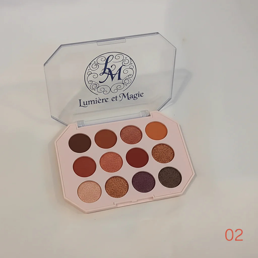 Rose Angel Iconic Glam 12 Colors Eyeshadow Palette