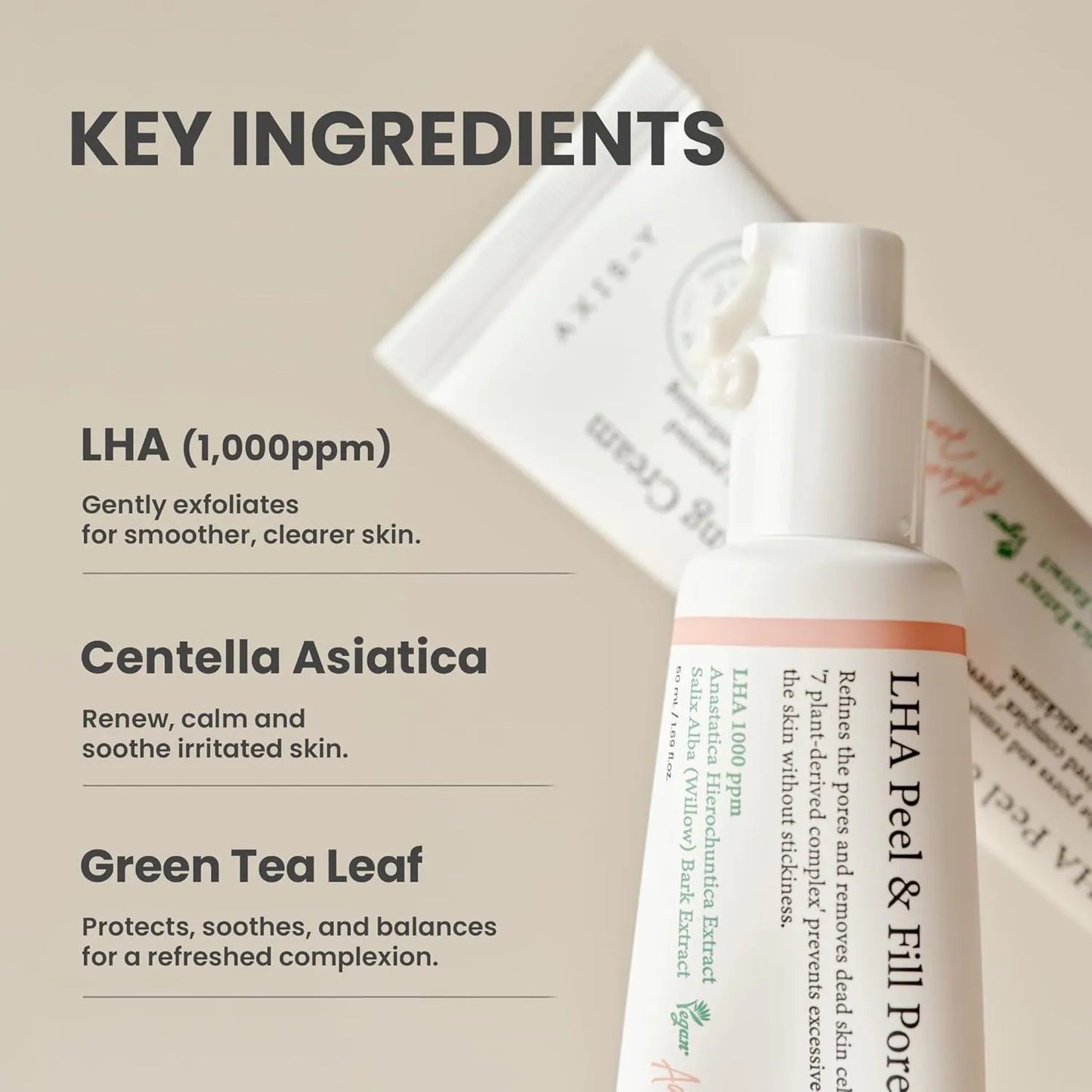 AXIS-Y LHA Peel & Fill Pore Balancing Cream - 50ml