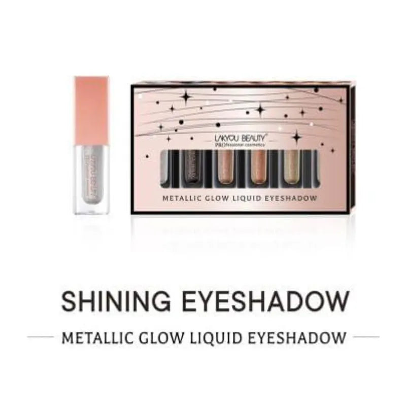 Lakyou Beauty Metallic Glow Liquid Eyeshadow - 6Pcs