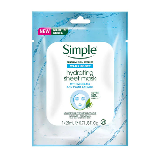 Simple Water Boost Hydrating Sheet Mask
