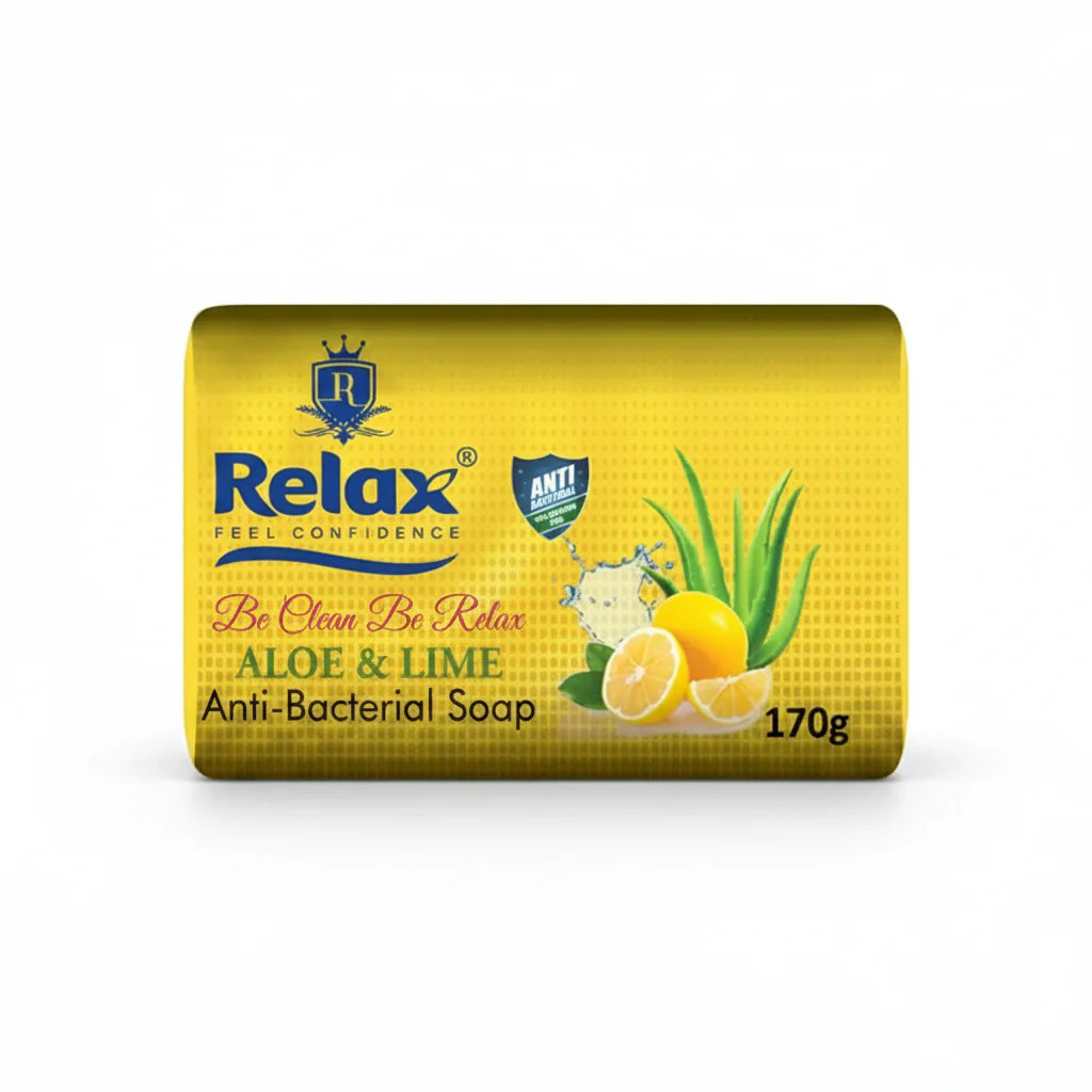 Relax Aloe and Lime Anti-Bacterial Soap  - 170gm