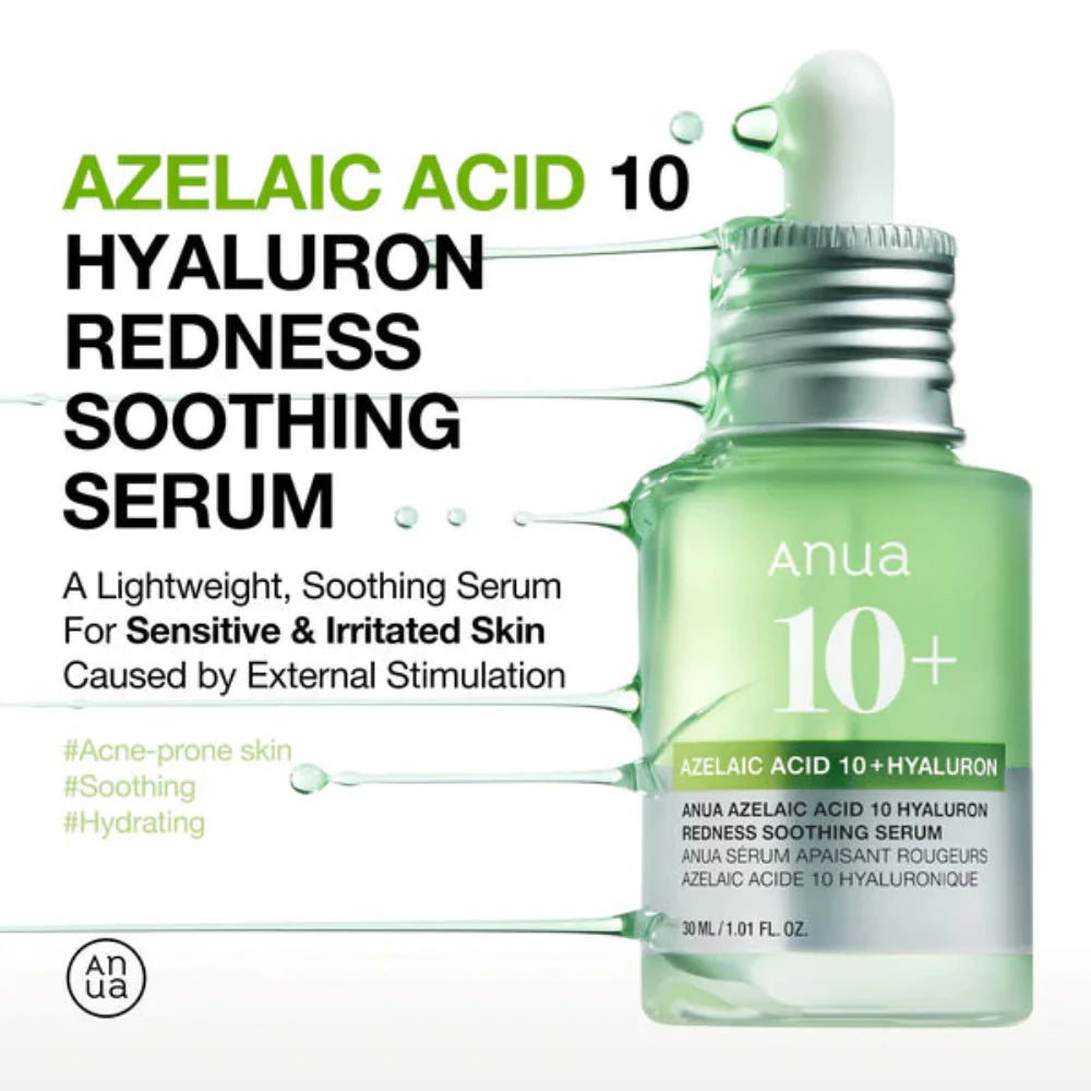 Anua Azelaic Acid 10+ Hyaluron Redness Soothing Serum - 30ml | Premium Skincare & Beauty Products in Pakistan