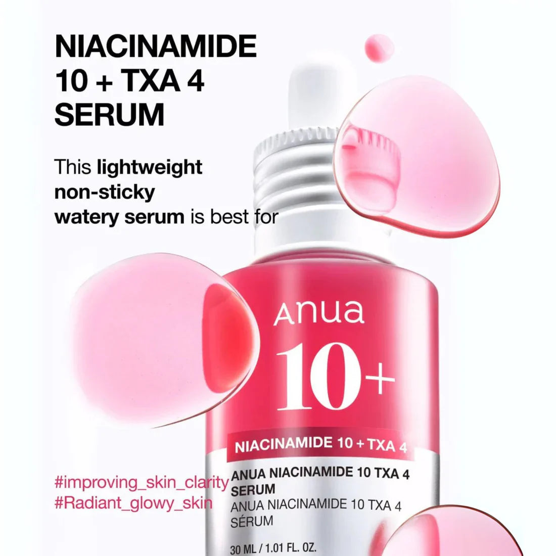 Anua Niacinamide 10% + TXA 4% Dark Spot Correcting Serum - 30ml | Premium Skincare & Beauty Products in Pakistan