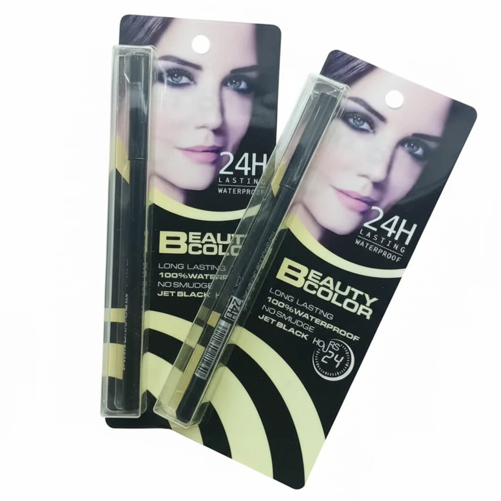 Beauty Color Long Lasting 100% Waterproof No Smudge Jet Black