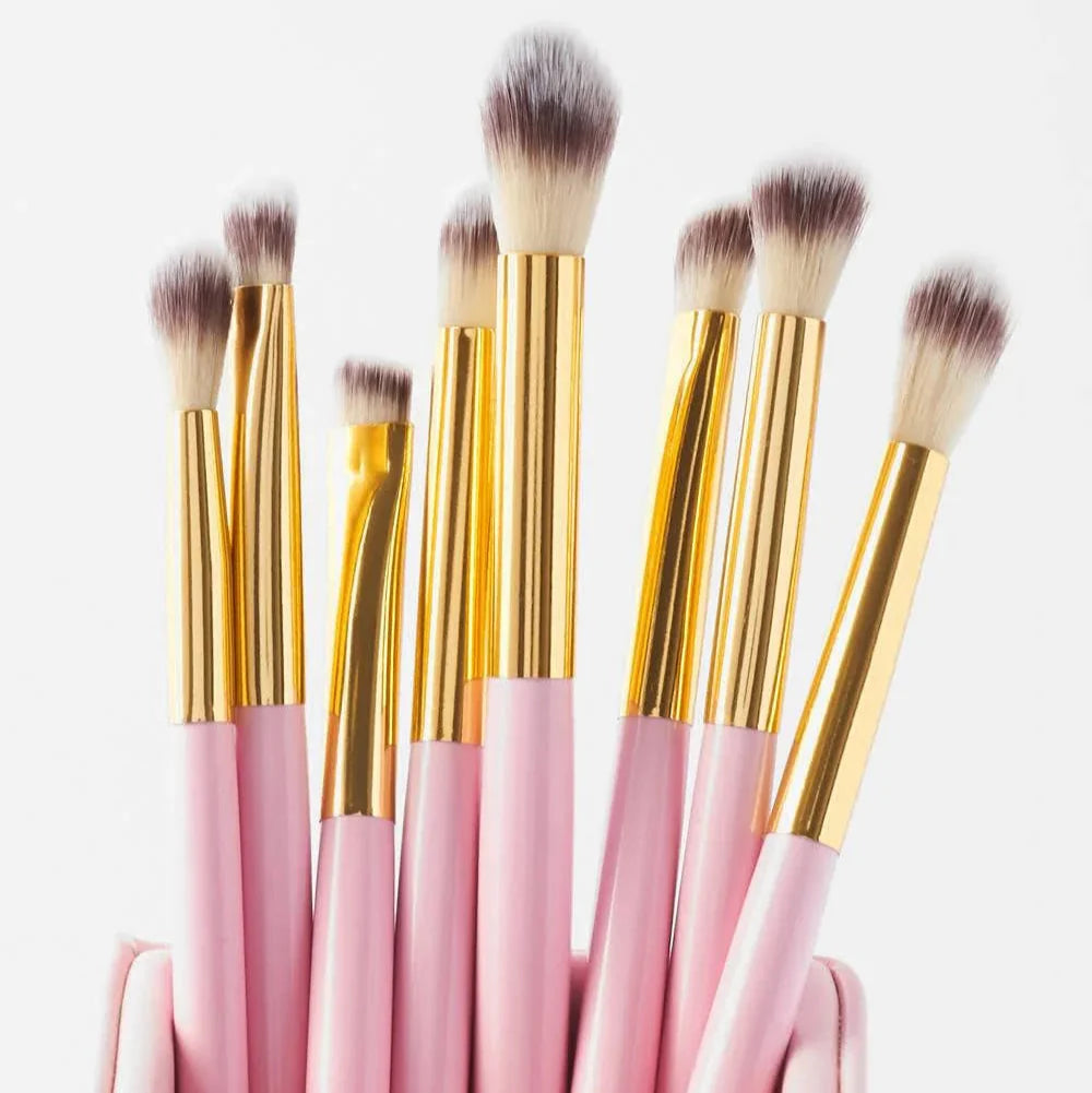 BH Cosmetics - Pink Studded Elegance - 12 Piece Brush Set