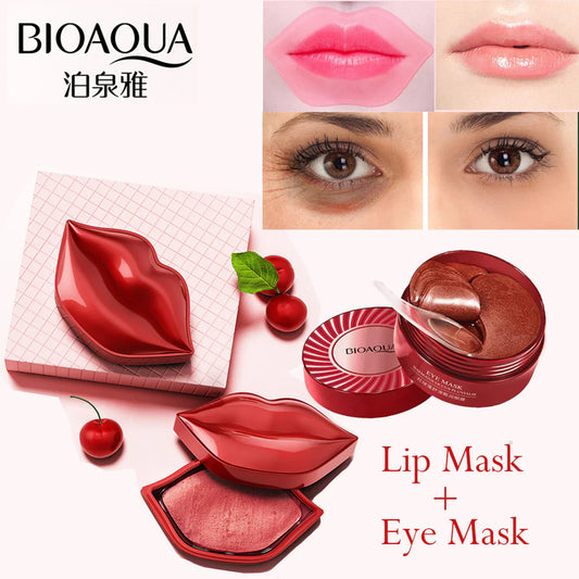 BIOAQUA 60Pcs Eye Mask & 20 Pcs Lip Mask Set | Premium Skincare & Beauty Products in Pakistan
