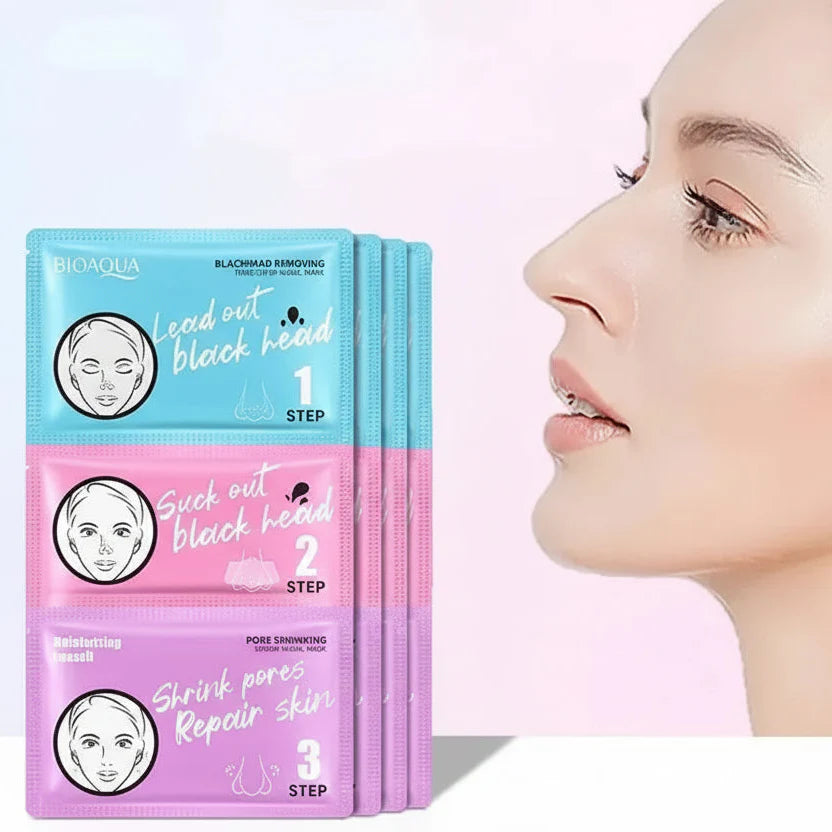 BIOAQUA Blackhead Remover 3 Steps Sachet | Premium Skincare & Beauty Products in Pakistan