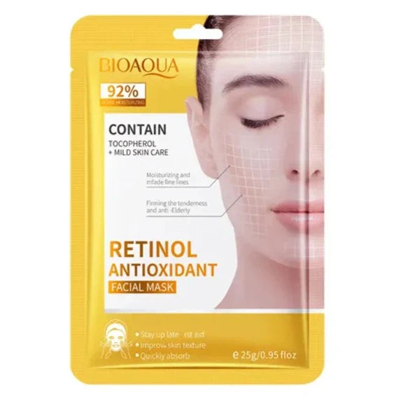 BIOAQUA Retinol Antioxidant Face Sheet Mask - 25g | Premium Skincare & Beauty Products in Pakistan
