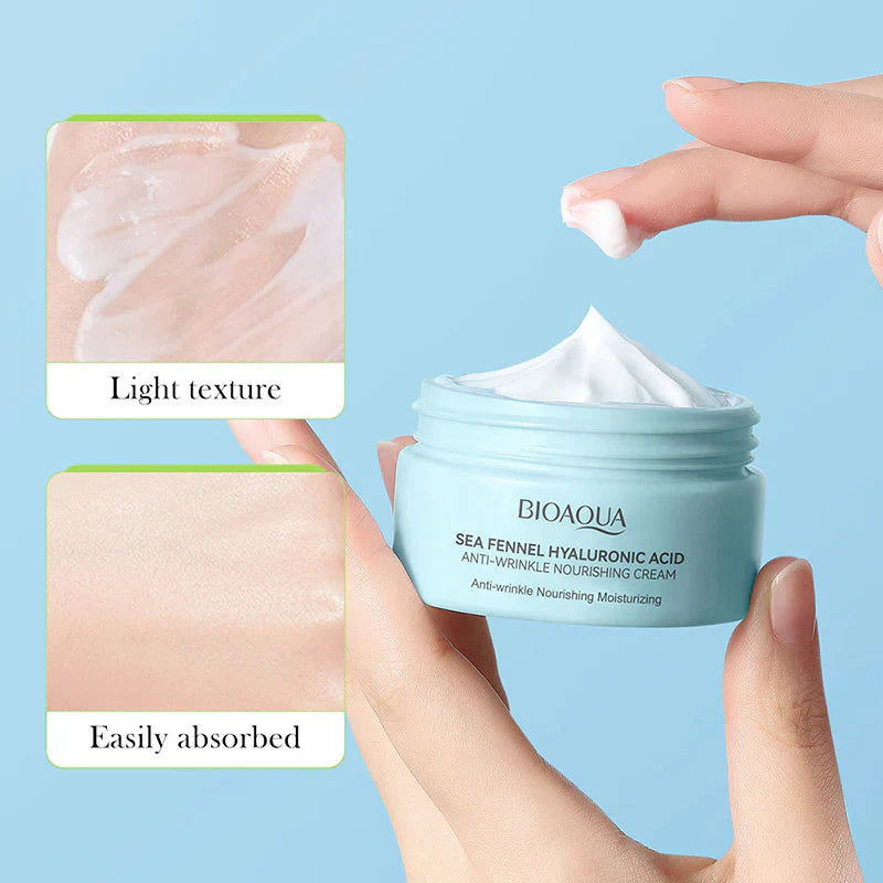 BIOAQUA Sea Fennel Hyaluronic Acid Moisturizing Face Cream - 60g