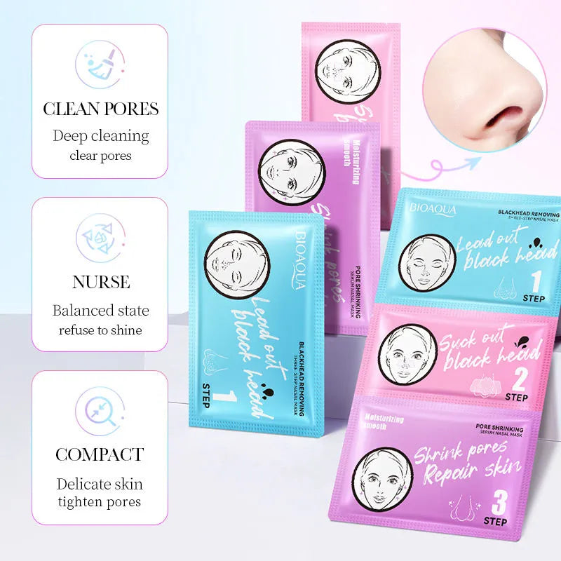 BIOAQUA Blackhead Remover 3 Steps Sachet | Premium Skincare & Beauty Products in Pakistan