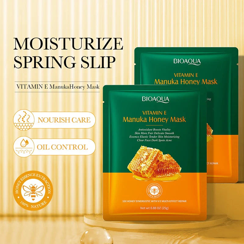 Bioaqua Vitamin E Manuka Honey Facial Sheet Mask | Premium Skincare & Beauty Products in Pakistan