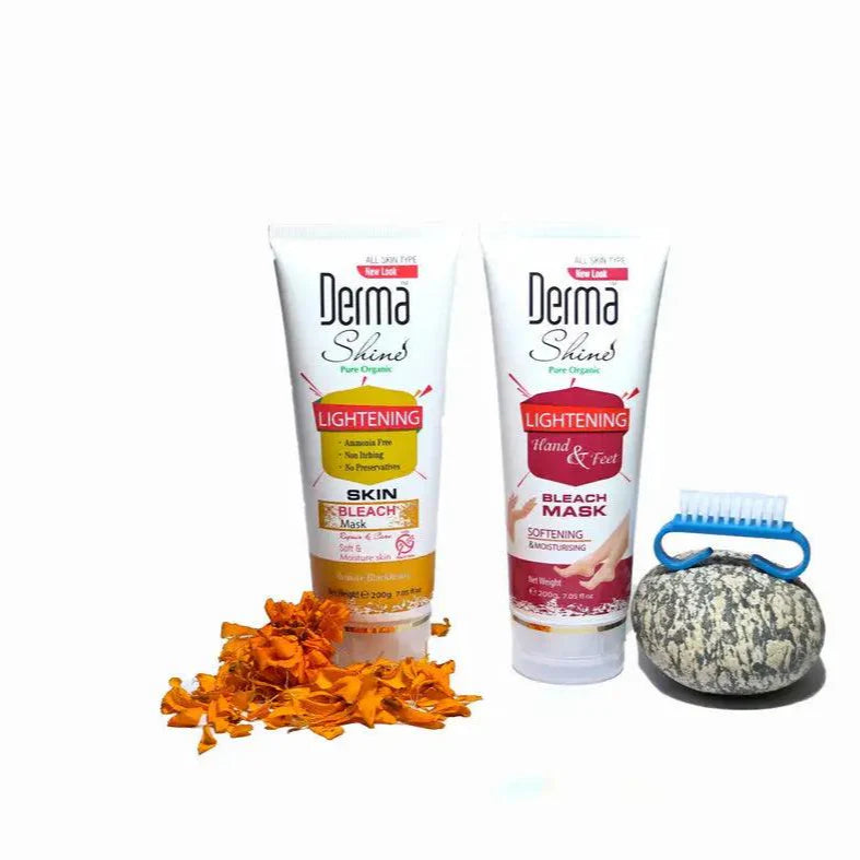 Derma Shine 2-in-1 Bleach Set - 200g | Premium Skincare & Beauty Products in Pakistan