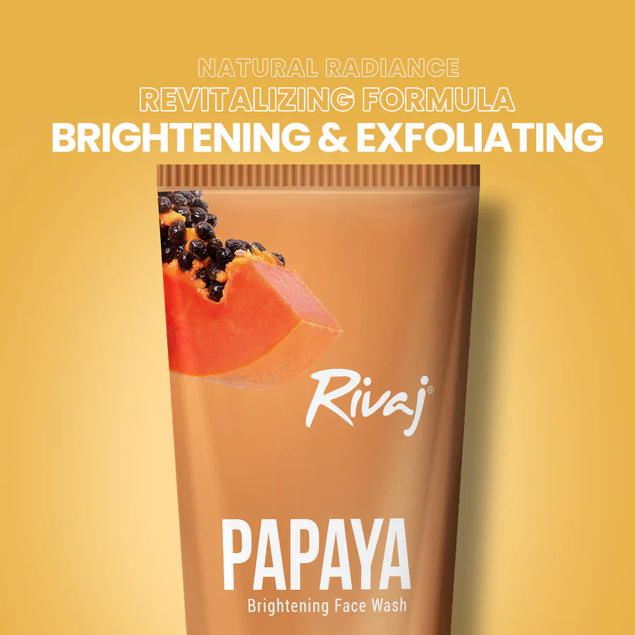 Rivaj Brightening Face Wash - Papaya Extract | Premium Skincare & Beauty Products in Pakistan