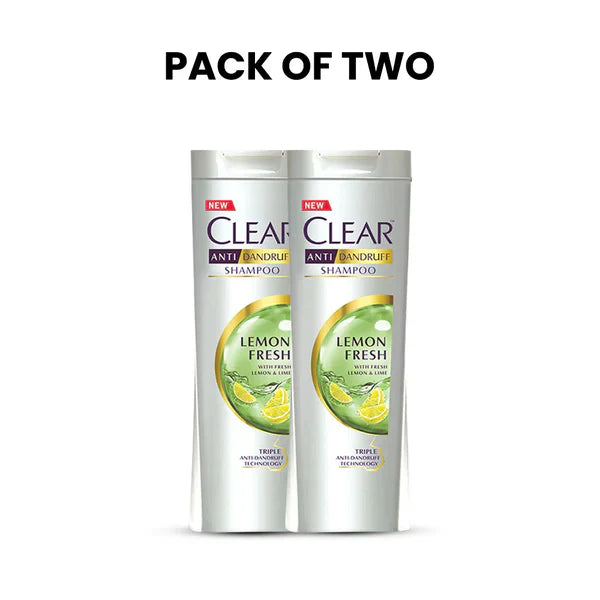 Bundle - Pack of 2 Clear Shampoo Lemon Fresh - 380Ml
