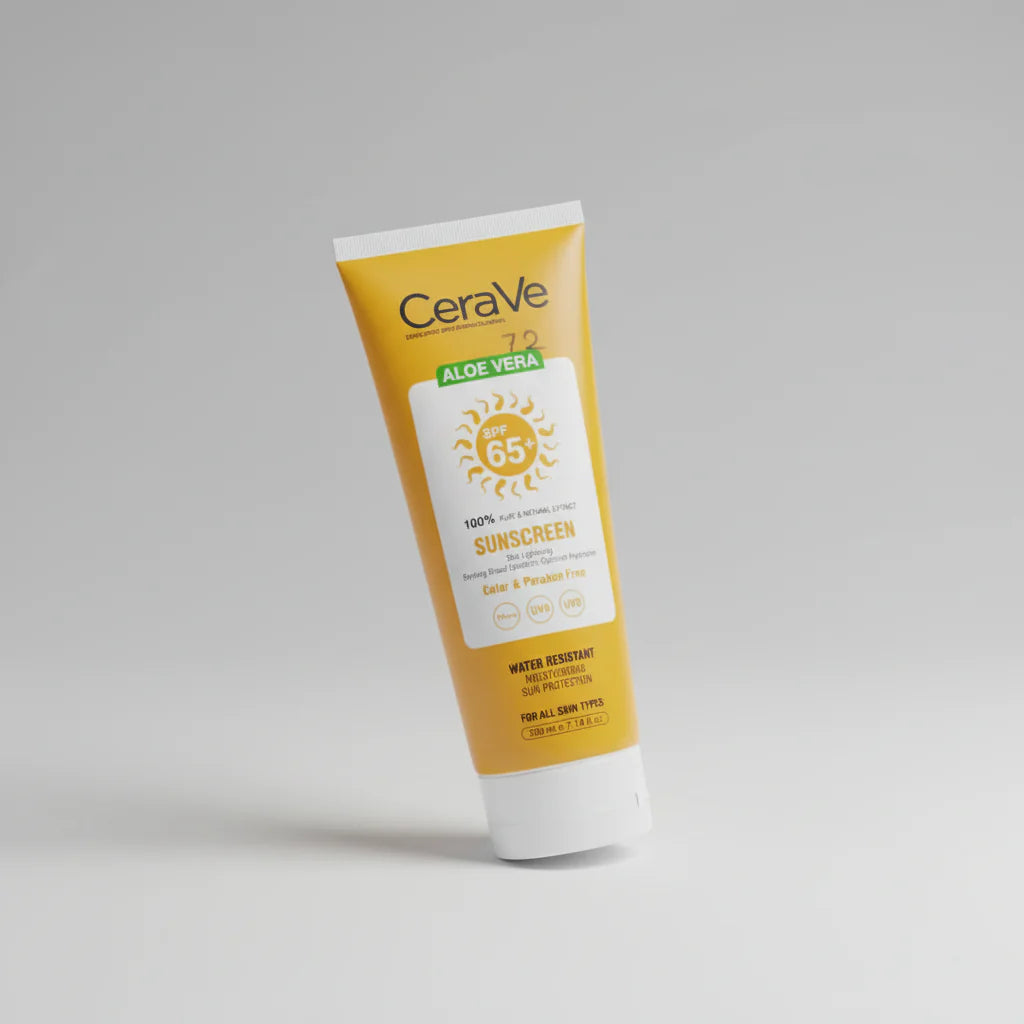 CERAVE Aloe Vera SPF 65 Pure Natural Sun Screen 200ml | Premium Skincare & Beauty Products in Pakistan