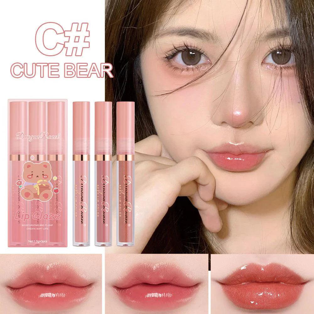 3 Pcs Dragon Ranee Moisturizing Majestic Lip Glaze