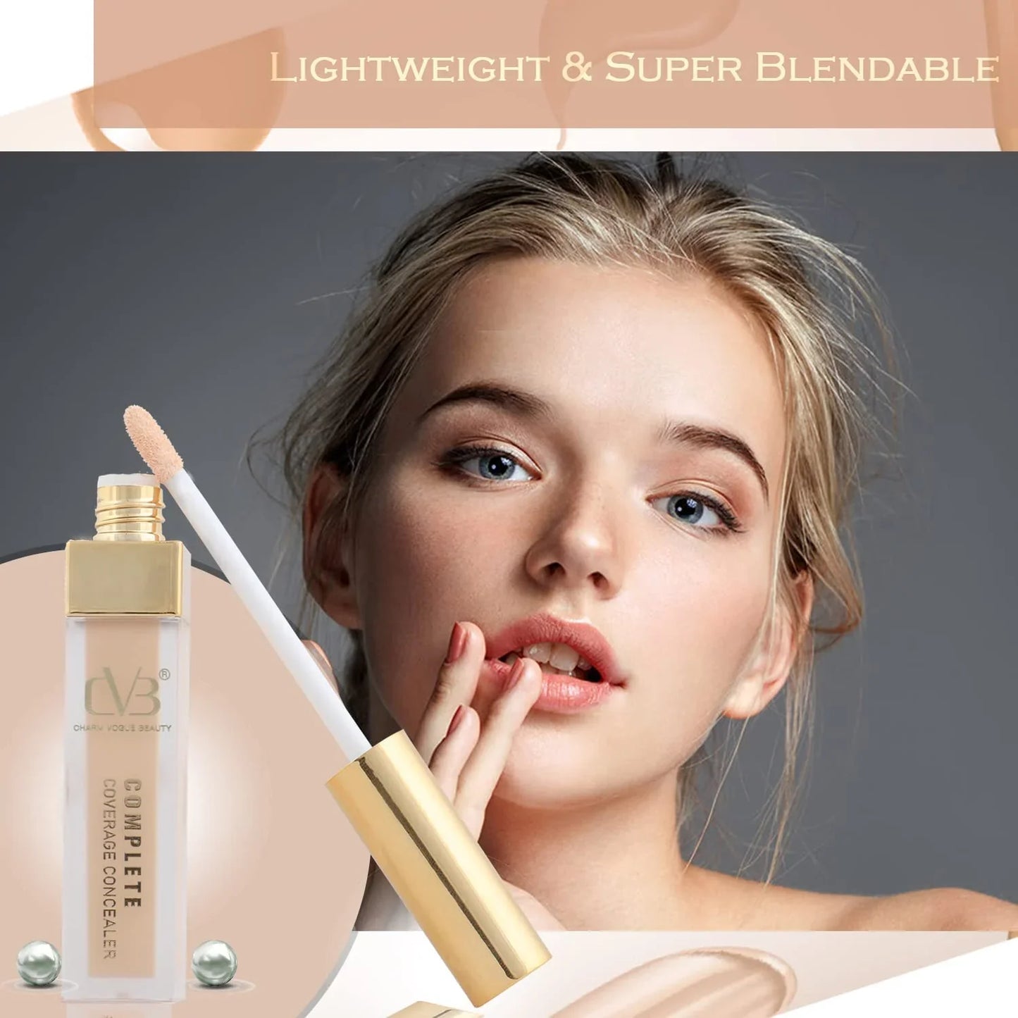 CVB Natural Nude Complete Coverage Liquid Concealer - 6ml
