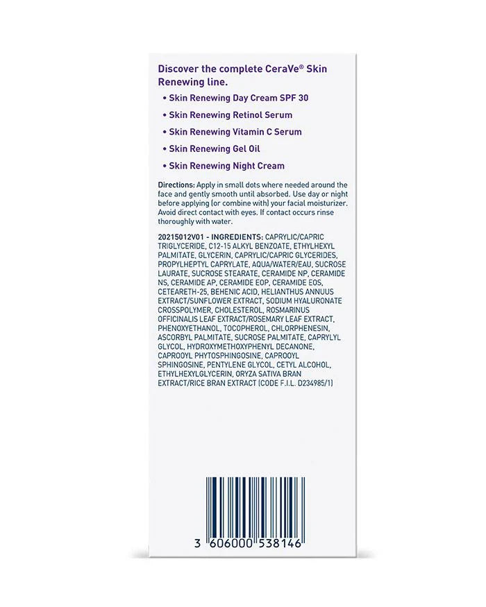 Original Cerave Skin Renewing Gel Oil - 29ml