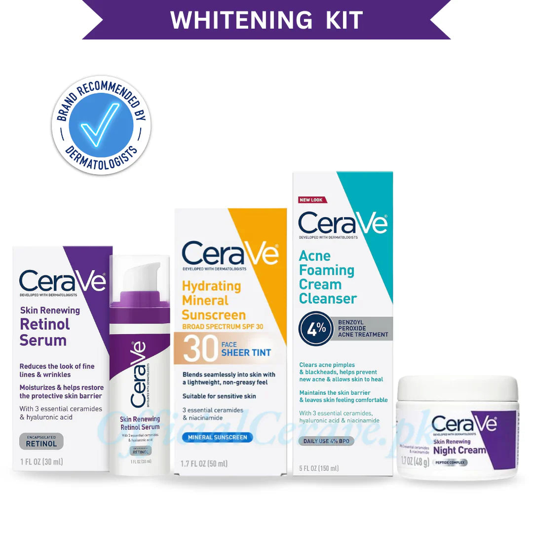 CeraVe The Whitening & Brightening 4 in 1 Facial Kit