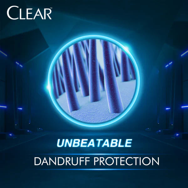 Clear Men Triple Anti-Dandruff Cool Black Shine Shampoo 185ml